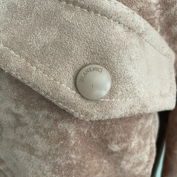 NWT Blank NYC Vegan Suede Fringe Moto Jacket Sz M - Picture 10 of 14